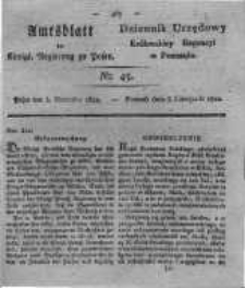 Amtsblatt der K&ouml;niglichen Regierung zu Posen. 1822.11.05 Nro.45