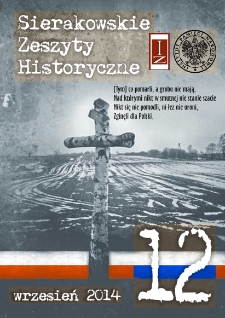 Sierakowskie Zeszyty Historyczne 2014 wrzesień Z.12