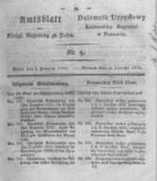 Amtsblatt der K&ouml;niglichen Regierung zu Posen. 1823.02.04 Nro.5