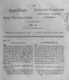 Amtsblatt der K&ouml;niglichen Regierung zu Posen. 1823.02.18 Nro.7