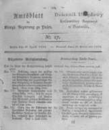 Amtsblatt der K&ouml;niglichen Regierung zu Posen. 1823.04.29 Nro.17