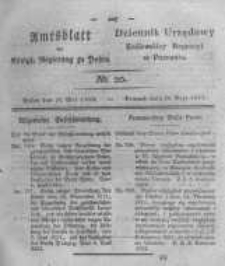 Amtsblatt der K&ouml;niglichen Regierung zu Posen. 1823.05.20 Nro.20