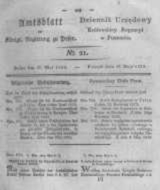 Amtsblatt der K&ouml;niglichen Regierung zu Posen. 1823.05.27 Nro.21