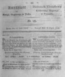 Amtsblatt der K&ouml;niglichen Regierung zu Posen. 1823.07.15 Nro.28