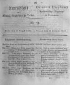 Amtsblatt der K&ouml;niglichen Regierung zu Posen. 1823.08.19 Nro.33