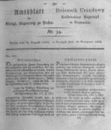Amtsblatt der K&ouml;niglichen Regierung zu Posen. 1823.08.26 Nro.34
