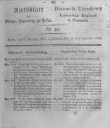 Amtsblatt der K&ouml;niglichen Regierung zu Posen. 1823.10.21 Nro.42