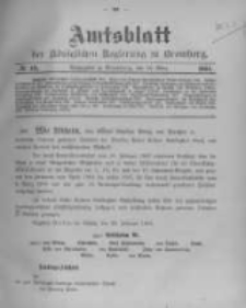 Amtsblatt der K&ouml;niglichen Preussischen Regierung zu Bromberg. 1904.03.10 No.10