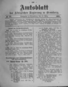 Amtsblatt der K&ouml;niglichen Preussischen Regierung zu Bromberg. 1904.03.31 No.13
