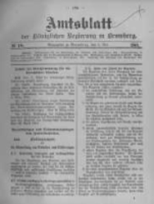Amtsblatt der K&ouml;niglichen Preussischen Regierung zu Bromberg. 1904.05.05 No.18