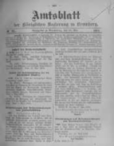 Amtsblatt der Königlichen Preussischen Regierung zu Bromberg. 1904.05.26 No.21