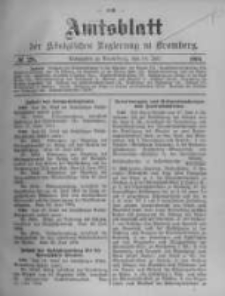 Amtsblatt der K&ouml;niglichen Preussischen Regierung zu Bromberg. 1904.07.14 No.28