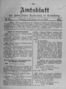 Amtsblatt der K&ouml;niglichen Preussischen Regierung zu Bromberg. 1904.08.11 No.32
