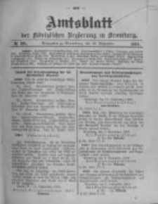 Amtsblatt der K&ouml;niglichen Preussischen Regierung zu Bromberg. 1904.09.22 No.38