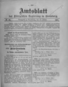 Amtsblatt der Königlichen Preussischen Regierung zu Bromberg. 1904.10.13 No.41