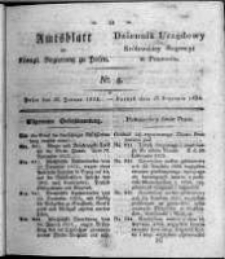 Amtsblatt der K&ouml;niglichen Regierung zu Posen. 1824.01.27 Nro.4
