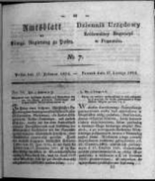 Amtsblatt der K&ouml;niglichen Regierung zu Posen. 1824.02.17 Nro.7