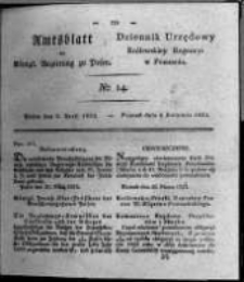 Amtsblatt der K&ouml;niglichen Regierung zu Posen. 1824.04.06 Nro.14