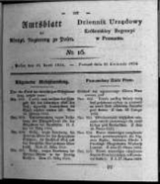 Amtsblatt der K&ouml;niglichen Regierung zu Posen. 1824.04.20 Nro.16