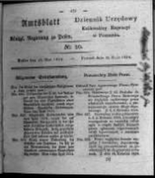 Amtsblatt der K&ouml;niglichen Regierung zu Posen. 1824.05.18 Nro.20