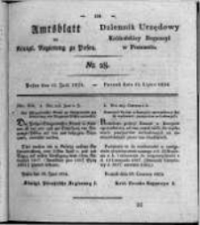 Amtsblatt der K&ouml;niglichen Regierung zu Posen. 1824.07.13 Nro.28