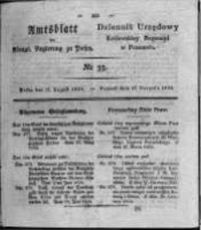 Amtsblatt der K&ouml;niglichen Regierung zu Posen. 1824.08.17 Nro.33