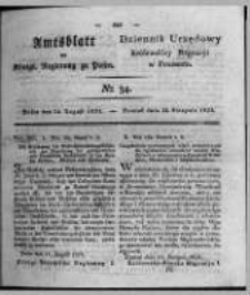Amtsblatt der K&ouml;niglichen Regierung zu Posen. 1824.08.24 Nro.34