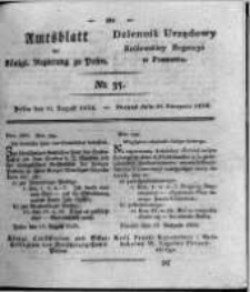 Amtsblatt der K&ouml;niglichen Regierung zu Posen. 1824.08.31 Nro.35