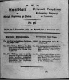 Amtsblatt der K&ouml;niglichen Regierung zu Posen. 1824.09.07 Nro.36
