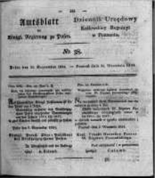 Amtsblatt der K&ouml;niglichen Regierung zu Posen. 1824.09.21 Nro.38