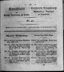 Amtsblatt der K&ouml;niglichen Regierung zu Posen. 1824.10.12 Nro.41