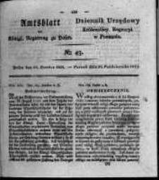 Amtsblatt der K&ouml;niglichen Regierung zu Posen. 1824.10.26 Nro.43