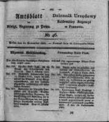 Amtsblatt der K&ouml;niglichen Regierung zu Posen. 1824.11.16 Nro.46