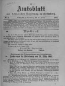 Amtsblatt der K&ouml;niglichen Preussischen Regierung zu Bromberg. 1902.01.23 No.4