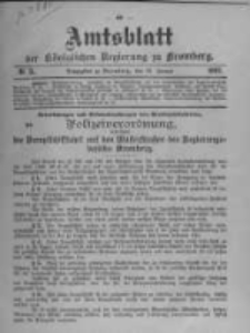 Amtsblatt der K&ouml;niglichen Preussischen Regierung zu Bromberg. 1902.01.30 No.5