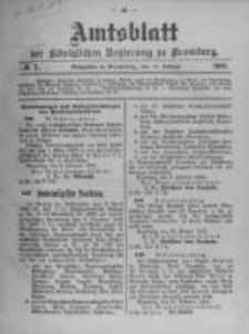 Amtsblatt der K&ouml;niglichen Preussischen Regierung zu Bromberg. 1902.02.13 No.7