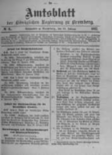 Amtsblatt der K&ouml;niglichen Preussischen Regierung zu Bromberg. 1902.02.20 No.8