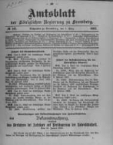 Amtsblatt der K&ouml;niglichen Preussischen Regierung zu Bromberg. 1902.03.06 No.10