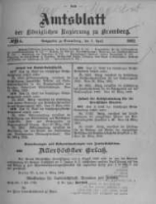 Amtsblatt der K&ouml;niglichen Preussischen Regierung zu Bromberg. 1902.04.03 No.14