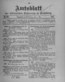 Amtsblatt der K&ouml;niglichen Preussischen Regierung zu Bromberg. 1902.05.01 No.18