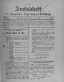 Amtsblatt der K&ouml;niglichen Preussischen Regierung zu Bromberg. 1902.05.08 No.19