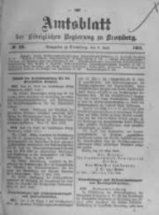 Amtsblatt der K&ouml;niglichen Preussischen Regierung zu Bromberg. 1902.06.05 No.23