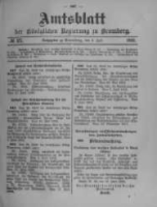 Amtsblatt der K&ouml;niglichen Preussischen Regierung zu Bromberg. 1902.07.03 No.27