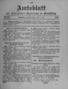 Amtsblatt der Königlichen Preussischen Regierung zu Bromberg. 1902.07.03 No.27