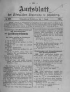 Amtsblatt der K&ouml;niglichen Preussischen Regierung zu Bromberg. 1902.08.07 No.32