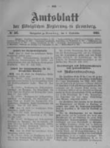 Amtsblatt der K&ouml;niglichen Preussischen Regierung zu Bromberg. 1902.09.04 No.36