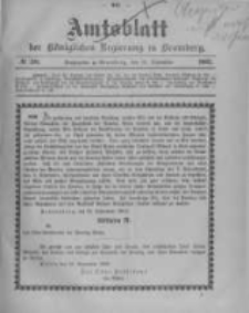 Amtsblatt der K&ouml;niglichen Preussischen Regierung zu Bromberg. 1902.09.18 No.38