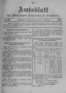 Amtsblatt der K&ouml;niglichen Preussischen Regierung zu Bromberg. 1902.09.25 No.39