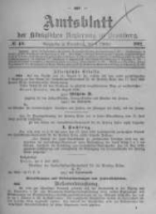Amtsblatt der K&ouml;niglichen Preussischen Regierung zu Bromberg. 1902.10.02 No.40