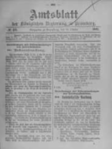 Amtsblatt der K&ouml;niglichen Preussischen Regierung zu Bromberg. 1902.10.16 No.42
